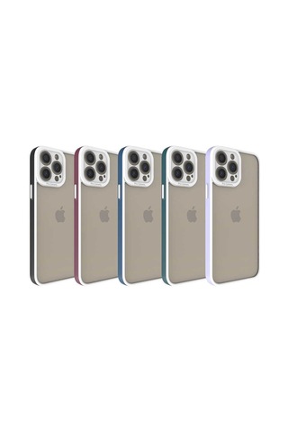 Apple Uyumlu iPhone 13 Pro Max Kılıf Zore Mima Kapak Siyah