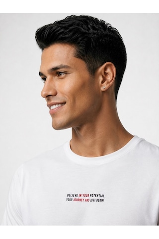 LOFT Regular Fit Erkek Tshirt K.kol Lf2041389 Q1.v1 Beyaz