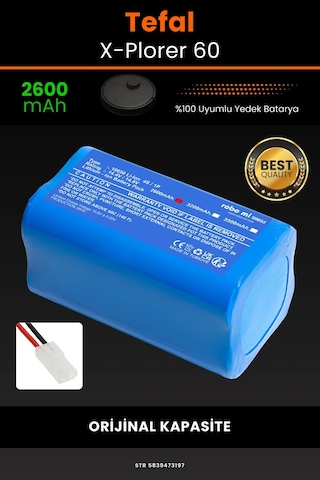 Tefal X-Plorer Serie 60 2600mAh Robot Süpürge Bataryası