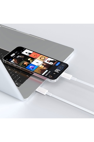 Micflip A01 Type-c To Lightning Mfı Sertifikalı Data Ve Şarj Kablosu 1m Beyaz