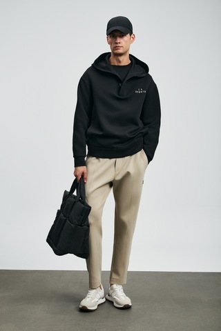 Lufian Road Erkek Sweatshirt Siyah Siyah 112030180100100 Siyah