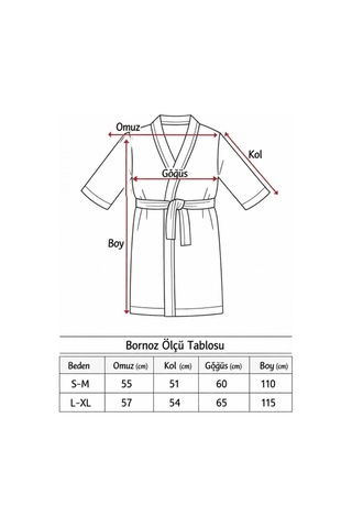 Bicomi Ultra Emici & Cilt Dostu %100 Pamuklu Bej Kimono Bornoz