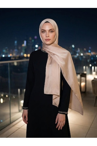 Camellia Scarfs Abiye Saten Janjan Şal Taş Işıltılı Ve Zarif