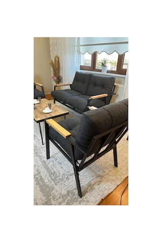 Gülizar,model, Balkon, Bahçe, Cafe, Metal Koltuk Takımı, Bahçe Takımı , Çay Seti, 2+1+1+masa