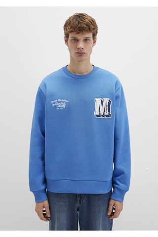 Mavi - M Logo Nakış Detaylı Mavi Sweatshirt 0s10492-81330 Mavi