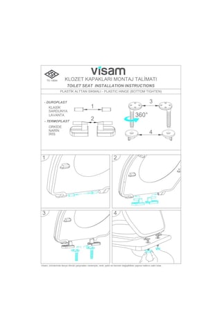 Visam İris Termoplast Klozet Kapağı 525 - 001