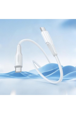 Borofone Bx119 Yeni 60w Usb-c / Tip-c Usb-c / Tip-c Hızlı Şarj Veri Kablosu, Uzunluk: 1m Beyaz