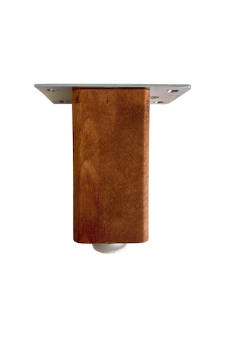 Kale 15cm Ayarlı Ahşap Ayak Mobilya Masa Ve Dolap Ayağı 15cm Ceviz Kayın/gürgen Ağacı