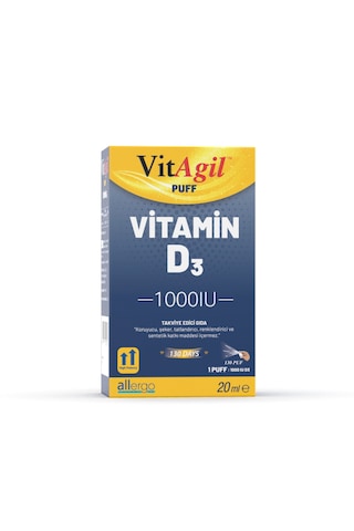 Vitagil Puff - Vitamin D3 1000 Iu - 20 Ml Sprey