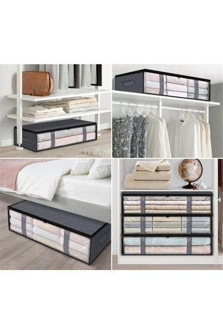 Dancemonkey Tasarım Saplı Katlanabilir Oyuncak Kıyafet Dokumasız Cbtx Çantası Bej Battaniye 4 140l