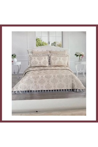 Storeşahin Şönil 3 Parça Yatak Örtüsü Seti Çift Kişilik 255x265 Cm Lüx Yatak Örtüsü Çeyizlik Yatak Odası Takımı Shn0720 Çok Renkli