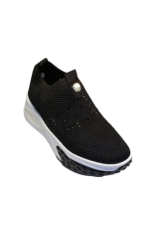 Guja 25y305-4 Kadın Taşlı Sneaker Ayakkabı Siyah Beyaz