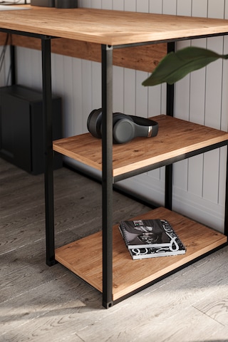 Bofigo Çalışma Masası Ofis Masası Köşe Masa Bilgisayar Masası Odin 7 Çam