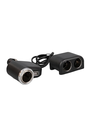 Olesson 1526 12-24v Tek Usb Girişli 120w 80 Cm Kablolu 3 Lü Araç Çakmak Çoklayıcı