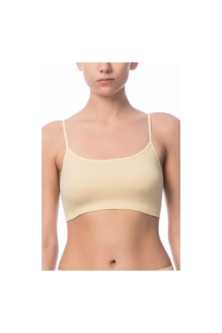 Kadın Ten Rengi Ip Askılı Seamless Dikişsiz Büstiyer 15002 Ten