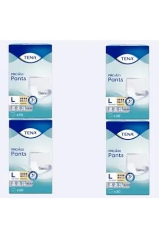 Tena Proskin Pants Normal 5.5 Damla Emici Külot Hasta Bezi L 4 x 30'lu Tena Proskin Pants Normal 5.5 Damla Emici Külot Hasta Bezi L 4 x 30'lu