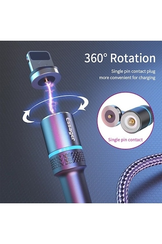 Prestigegoods Essager Mıknatıslı Usb C Kablo, Hızlı Şarj, Mikro Usb, Veri Ve Şarj, Cep Telefonu Kablosu
