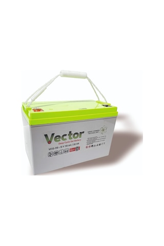 Vector 12 V 110 Ah Amper Jel Akü Deep Cycle Nanocarbon