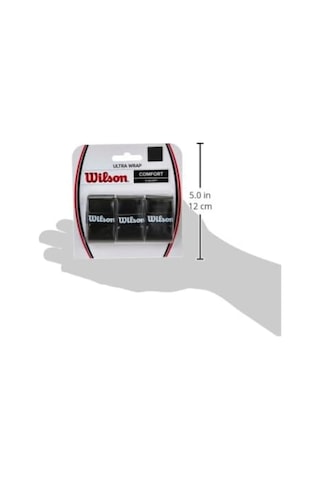 Wilson Unisex Sap Bandı Ultra Wrap Overgrip Siyah, 3 Adet, Wrz403000 Çok Renkli
