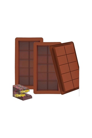 Çikolata Kalıpları Silikon Derin, 25 X 13,5 Cm Çikolatalı Kek, Derin Çikolata Kalıbı, Çikolatalı Kek, Pralin Yapımı İçin 3 Adet Diğer