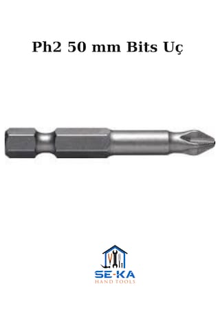 Ph2 50mm Bist Uç 20 Adet Kaliteli Mıknatıslı 1. Sınıf Profosyonel Yıldız Başlı Matkap Ucu