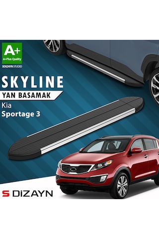 S-dizayn Kia Sportage 3 Skyline Krom Yan Basamak 173 Cm 2010-2016 A+ Kalite
