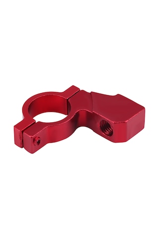 Konesam Kırmızı Motosiklet Görünüm Aynası Tutucu, Alüminyum Alaşımlı, Cnc Kesimli, 21-23mm Direksiyon Çubuğu İçin, Dayanıklı Ve Dekoratif Tek Adet