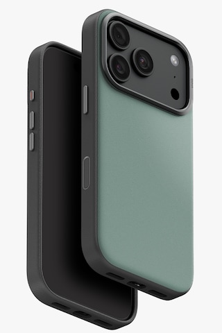 Apple iPhone Uyumlu 18 Pro Kılıf Lyden Ds Çift Tonlu Vegan Deri Magsafe Özel Tasarım Koruyucu Şık Kapak Yeşil