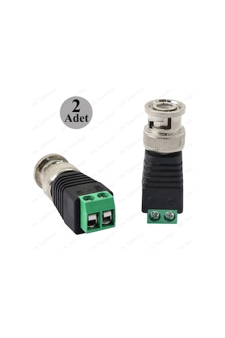 Vidalı Cat 5/6 Koaksiyel Bnc Kablo Konektörü Kamera Video Balun