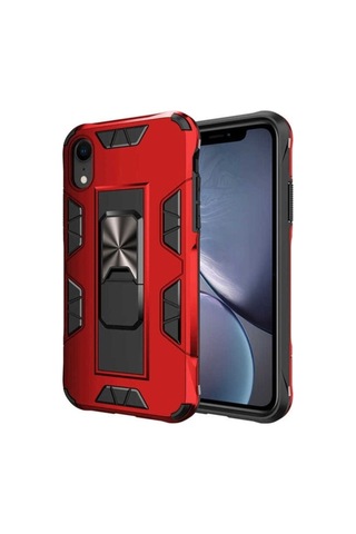 Apple Uyumlu iPhone Xr 6.1 Kılıf Zore Volve Kapak Kırmızı