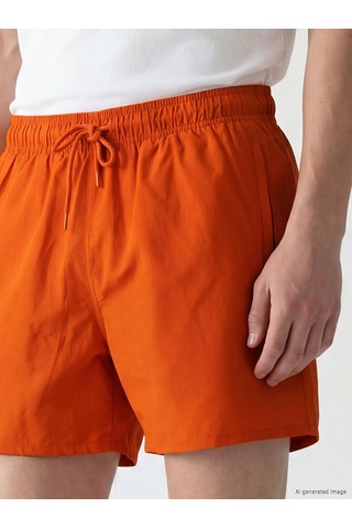 Lcw Swımwear Turuncu En Kısa Boy Erkek Deniz Şortu