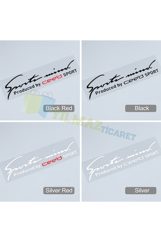 Audi Ford Volkswagen Nissan Mercedes Bmw Fiat Toyota Kia Renault Kişiye Özel Sport Mind Oto Sticker Tüm Araçlar