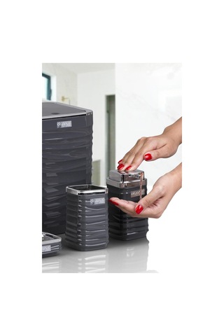 Luna 5li Banyo Set. Krom-antrasit Gri