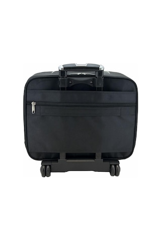 Çekçekli Kabin Boy Seyahat Çantası Valiz 30 Litre Siyah