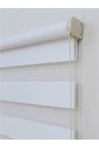 Networkavm Düz Stor Zebra Perde 220 X 201 Beyaz