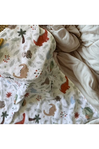 Çok Amaçlı Müslin Örtü 60x95 3 Katlı %100 Pamuk Unisex Battaniye Çok Renkli