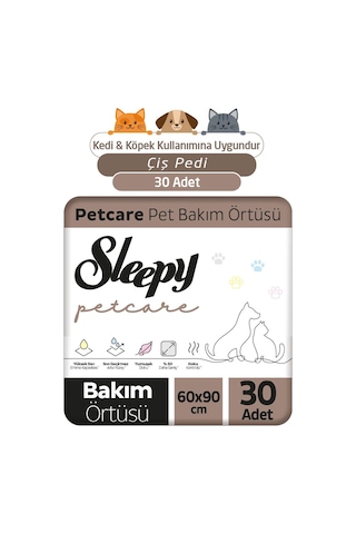 Sleepy Petcare Pet Bakım Örtüsü 60 x 90 CM 30 Adet