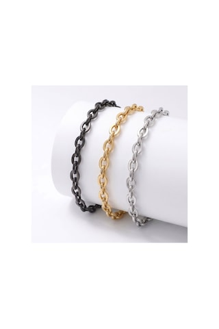 Sertifikalı Semtim Anchor Gold 6 Mm Gold Mariner Zincir Paslanmaz Çelik Erkek Bileklik Altın