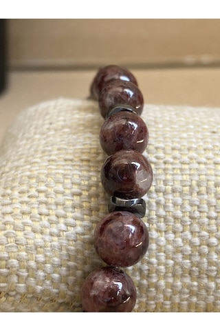 Granat Doğal Taş Bileklik 8mm Aa Kalite Mühürlü Çok Renkli