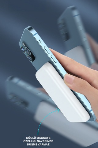 İthink Powerbank Magsafe 15 W 5000 Mah Pb-900 Beyaz Beyaz