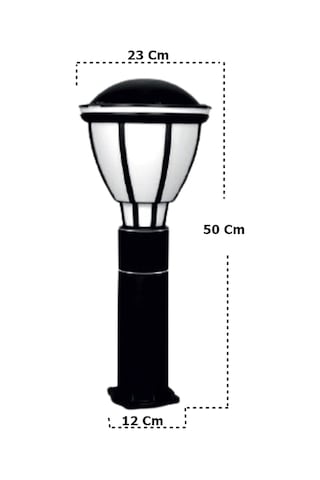 Kupa 50 Cm Set Üstü Bahçe Lambası Zita Bahçe Aydınlatma Armatürü