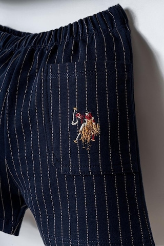 U.S. Polo Assn. Erkek Bebek 2 Li Şort T-şhirt Takım Beyaz-2266 beyaz