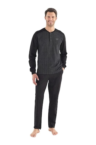 Mod Collection Pamuklu Uzun Kol Kışlık Erkek Pijama Takım