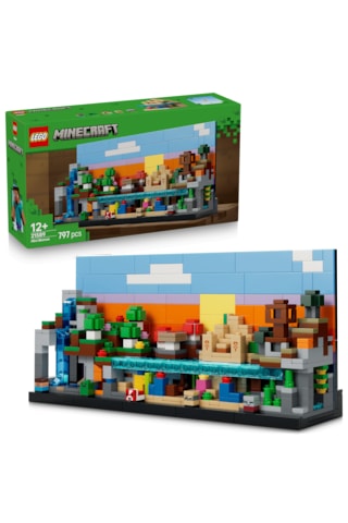 LEGO® Minecraft® Mini Biyomlar 21589 - 12 Yaş ve Üzeri Çocuklar için 5 Mikrofigür İçeren Dekoratif Oyuncak Yapım Seti (797 Parça)