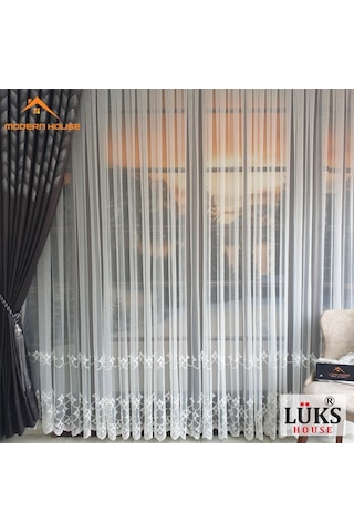 Lüks Grek Etek 7 Tül Perde Yüksek Kalite - Modern House