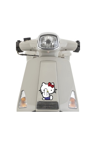 Hello Sticker 13,5x13 Cm Su Geçirmez Yüksek Çözünürlüklü Araba Laptop Oto Motor Kask Sticker