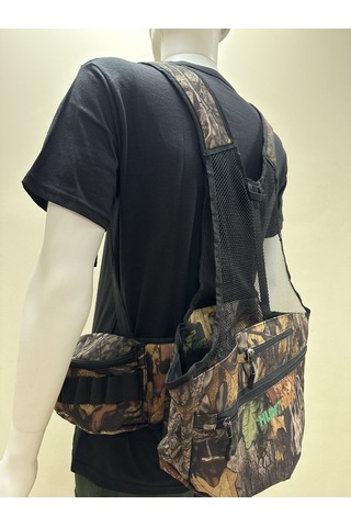 Tag Hunthink Çantalı Yelek/ Avcı Çantası Orman Kamuflaj