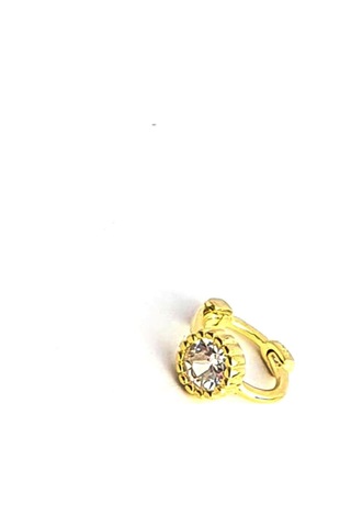 925ayar Gümüş Üzerine Altın Kaplama Tek Taş Detaylı Tragus Halka Piercing925ayar Gümüş Üzerine Altın Kaplama Tek Taş Detaylı Tragus Halka Piercing Altın
