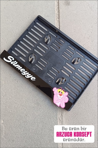 Pleksi Motosiklet Plakalığı Pembe Panter Motor Plakalığı Pink Panter Pembe Panter Motor Plakalık