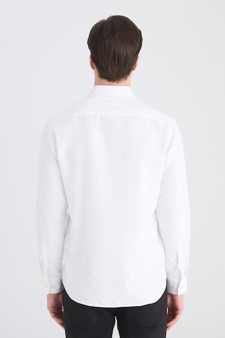 Twn Slim Fit Beyaz Armürlü Gömlek 5ef02gl11288m Çok Renkli